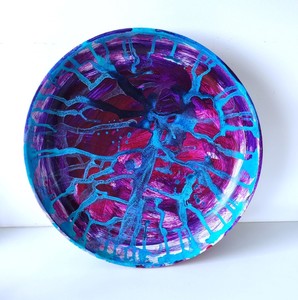 Products: Hand Painted Wooden Bowl – Labyrinth