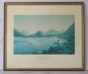 Products: Lake Wakatipu Print with Mount Earnslaw & Middle Island