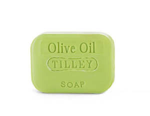 Tilleys Soaps: Tilley ~ Olive Oil Stamped Soap 100gms