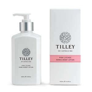 Tilleys Soaps: Hand & Body Lotion Pink Lychee 400ml