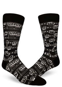 Funky Socks For Men: A Genuis Composition - Men's Crew by Modsocks