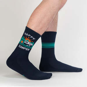 Happy Camper - Athletic Socks by Sock it to Me