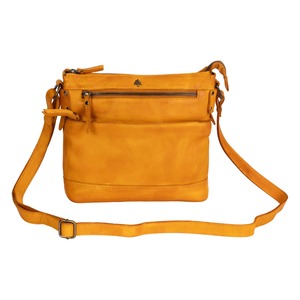 Leather Bags And Wallets: Greenwood Leather Kali Crossbody Bag ~ Yellow