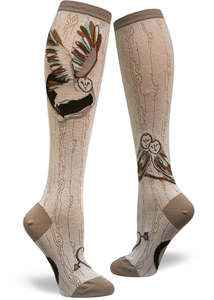 Barn Owl - Knee Highs by Modsocks