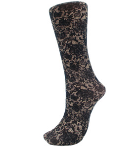 Celeste Stein ~ COMPRESSION Socks ~ Navy Lace