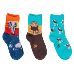 Socks For The Kids: Make A Splash Kids Crew Socks Pack of 3 ~ Sock it to Me ~ Two Sizes