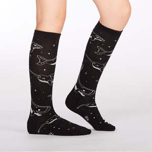 Stellar Whales Knee Highs ~ Sock it to Me ~ Fit 7-10yrs, Sz 1-5
