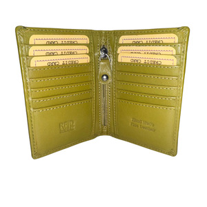 Greenwood Leather Freya Card Holder ~ Lime
