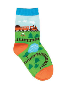 Socks For The Kids: Train Tracks ~ Kids Socks by Socksmith