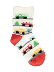 Beep, Beep, Vroom ~ Kids Socks by Socksmith