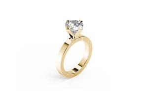 The Jens Hansen Solitaire: The Jens Hansen Solitaire, Yellow Gold