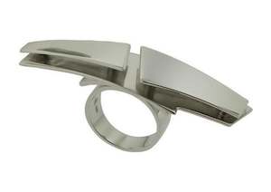 Custom Classic Designs: Silver Hand Made Cocktail Ring