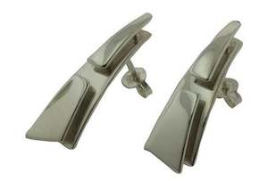 Custom Classic Designs: Silver Hand Made Cocktail Earrings.