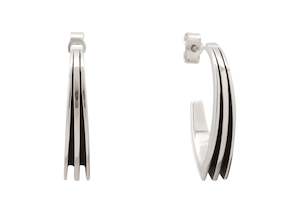 Curated Classics: "Sydney Fin" Earrings, Sterling Silver