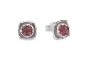 Daughters And Grand Daughters: Flower Gemstone Earrings, Sterling Silver