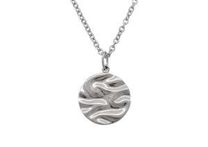 Daughters And Grand Daughters: Silk Wave Pendant, Sterling Silver