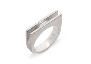 Two Fin Ring, Sterling Silver
