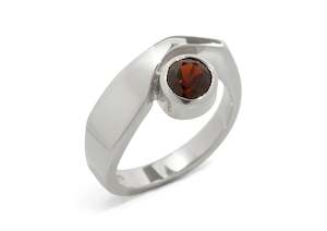 Waves: JW67 Gemstone Ring, Sterling Silver