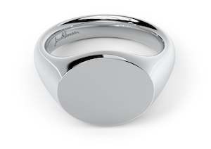 All Non Weta And Non Ole Lynggard: Landscape Signet Ring, Sterling Silver