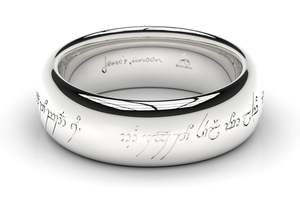 Engraving Electroplating: Aftermarket Rhodium Plating of The One Ring and other Jewellery