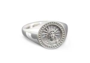 Fine Jewellery: Custom Crest Signet Ring, Sterling Silver