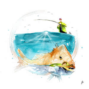 Fish Art Nz: Snapper Canvas Print