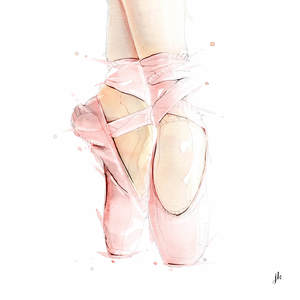 Art For Women: Ballet Shoes Canvas Print