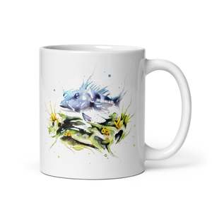 Mugs: Blue Cod Glossy Mug