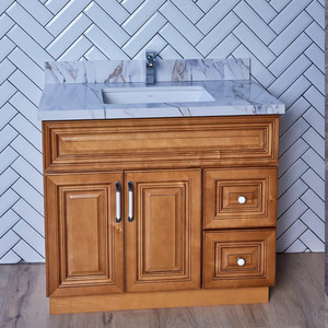 Products: Classic Oak Freestanding Vanity 900mm - Solid Wood - Jerry Kitchen & Bath