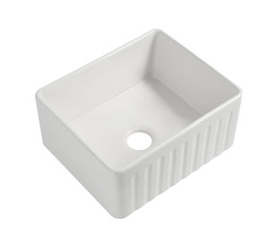 Products: Luxury Kitchen Butler Sink 610x459mm - Ceramic White Glazed - KB6459 - Jerry Kitchen & Bath