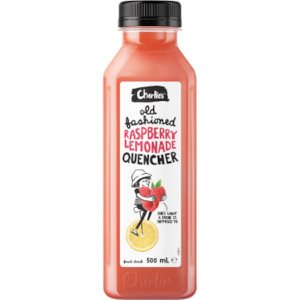 Cold Drinks: Charlie's Old Fashioned Raspberry Lemonade Quencher - 500mL