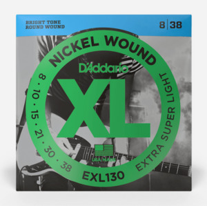Products: D'Addario EXL130 XL Nickel Electric Guitar Strings, 08-38 Extra Super Light
