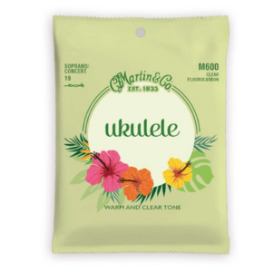 Products: Martin Soprano/Concert Ukulele Strings Clear Fluorocarbon M600