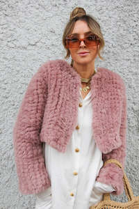 Jackets Capes: Macie Faux Fur Jacket