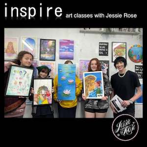 Inspire Art Classes Term 3: Term 3 - Young Adults (*16+) - Tues 7.15-8.45pm
