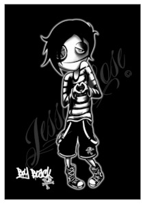 'Boy Black' Signed Print