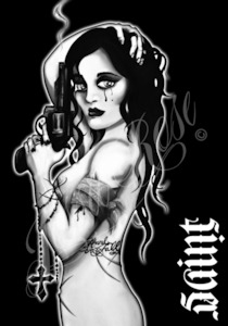 Signed Prints: Smoking Gun - B/W signed print