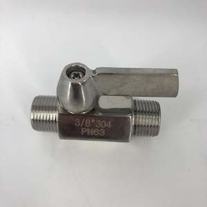 Mini Ball Valve With S/S Handle M/M