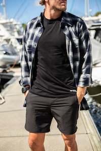 Jetpilot Workwear Jet Lite: Jet-Lite Hybrid Walkshort - Black