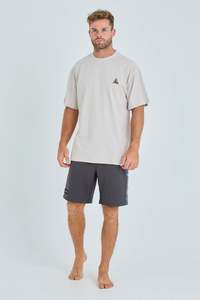 Jetpilot Mens Tees: Jetpilot x Sindy Sinn Tee - Cement