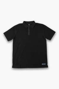 Jetpilot Mens Tees: Jetpilot Felix Polo - Black