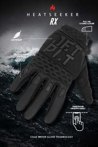 Jetpilot Gloves: RX HEATSEEKER GLOVE BLACK