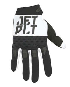 Jetpilot Gloves: RX RACE GLOVE WHITE/BLACK