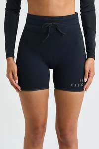Jetpilot Corp 7" High Waisted Neoprene Short - Black