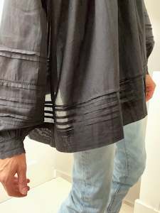 Blouses: Skall Studio Lupine Long Blouse Black