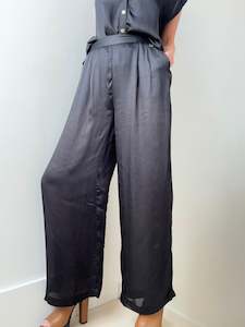 Pants: Wide Leg Pants Black