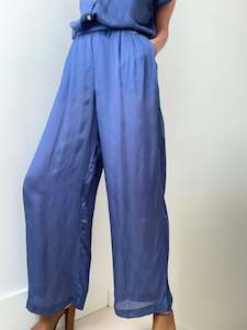 Wide Leg Pants Blue