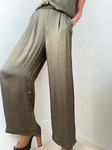 Wide Leg Pants Khaki