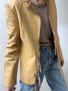 Leather Jackets: Vintage RL Stitched Jacket