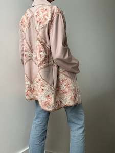 We The Free Corina Crochet Suede Jacket